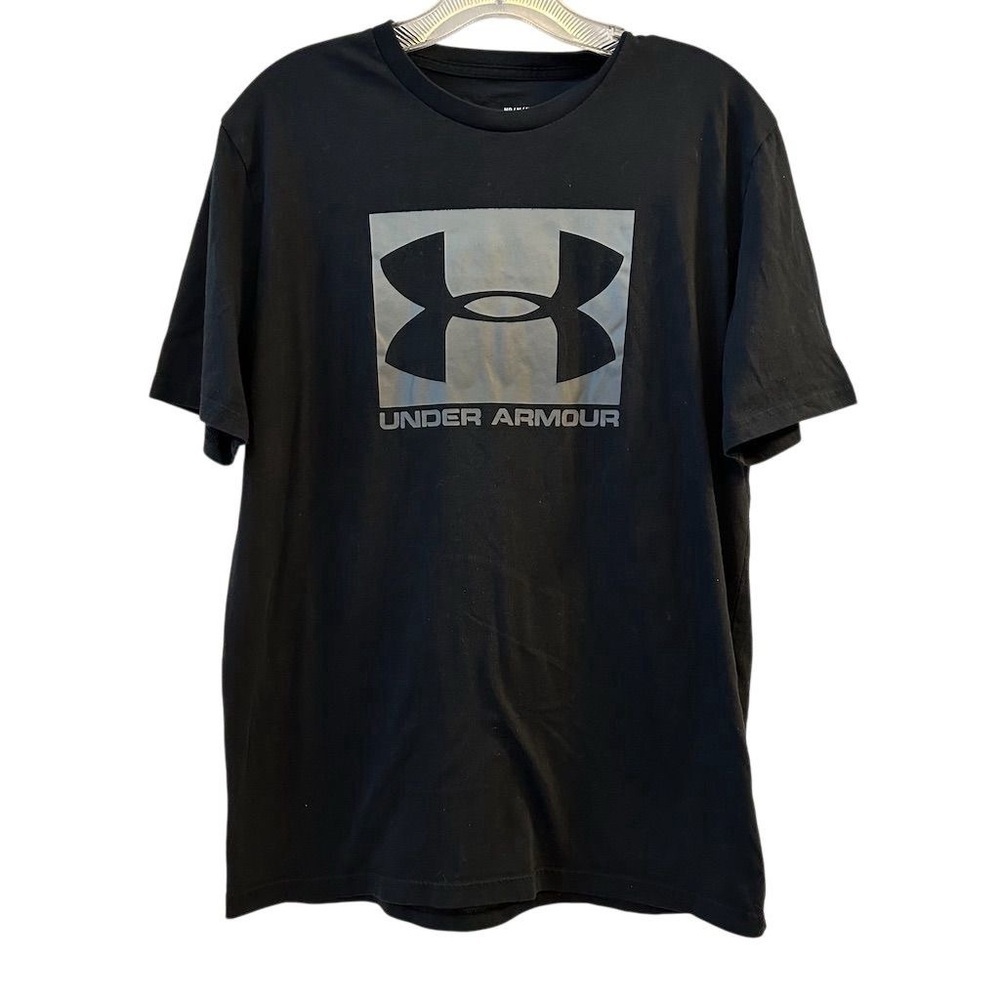 Under Armour Men's Graphic Print T-Shirt‎ Black Size M Crew Neck